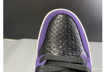 JORDAN BLACK  AIR 1 OG X PURPLE GOLD HIGH UNION “MAMBA” 0709